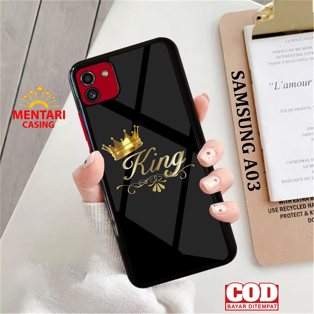Case SAMSUNG A03 CASING SAMSUNG A03 [ KING ] Mentari casing case hp kondom hp case custom case casin