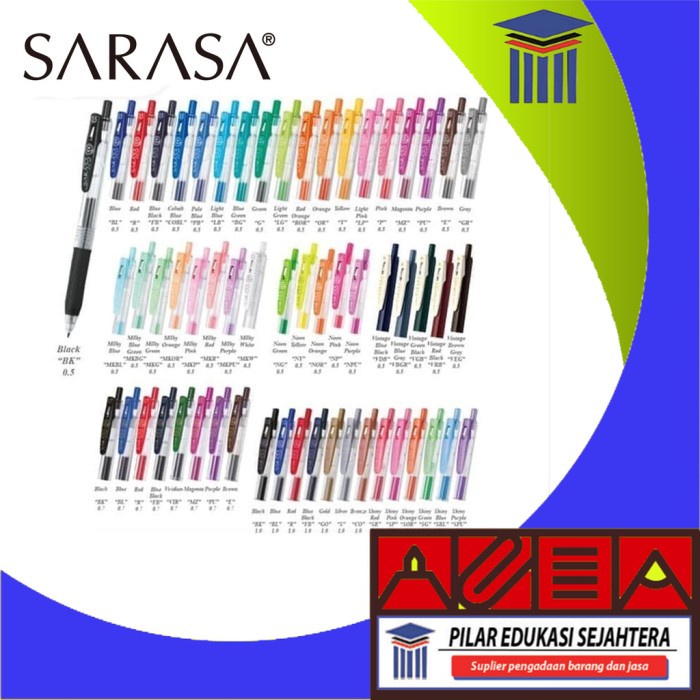 

BALLPOINT / BOLPEN ZEBRA SARASA 1.0 (1 PCS) MURAH