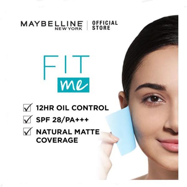 [ORI 100%] [BPOM] Maybelline Fit Me 12-Hour Oil Control Powder Make Up Bedak Padat ( Bedak Padat Untuk Bebas Minyak Hingga 12 Jam