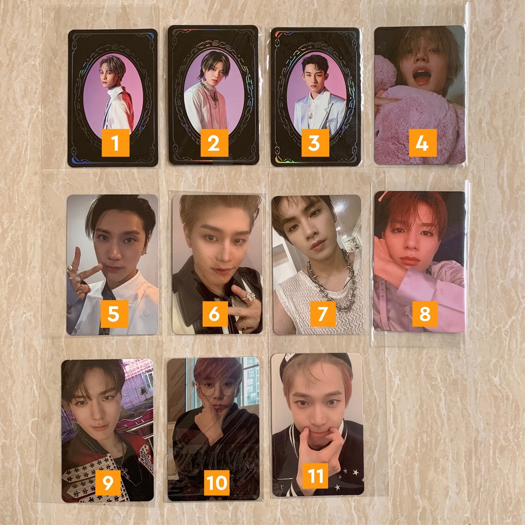PC PHOTOCARD NCT TAEYONG JENO YUTA YANGYANG WINWIN TEN TAEIL XIAOJUN DOYOUNG YEARBOOK RESONANCE RIDI