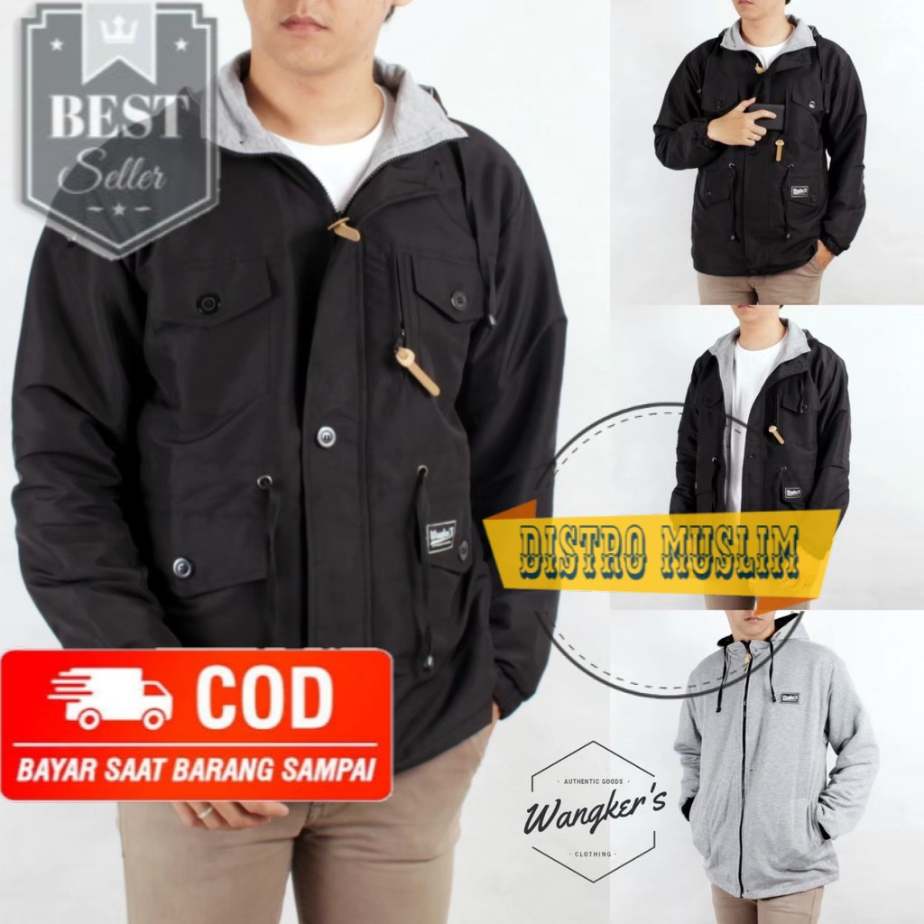 JAKET PARKA BOLAK BALIK / JAKET PARKA BB / JAKET 2 IN 1 ORIGINAL WANGKERS #