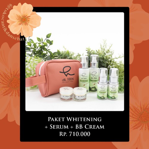 dR. Hen Paket Whitening/Paket Acne  + Serum + BB Cream - dR. Hen Skincare by Athena Group