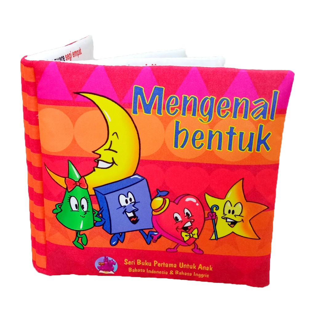 Buku Bantal Mengenal Bentuk Softbook Kain Mainan Edukasi Bayi