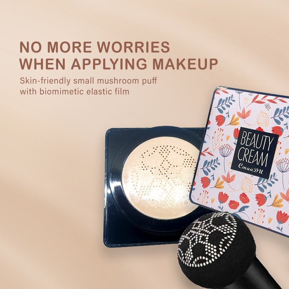 BPOM CMAADU BEAUTY CREAM BB Cream BB Cushion Whitening Oil-Control Foundation Waterproof Tahan Lama Original