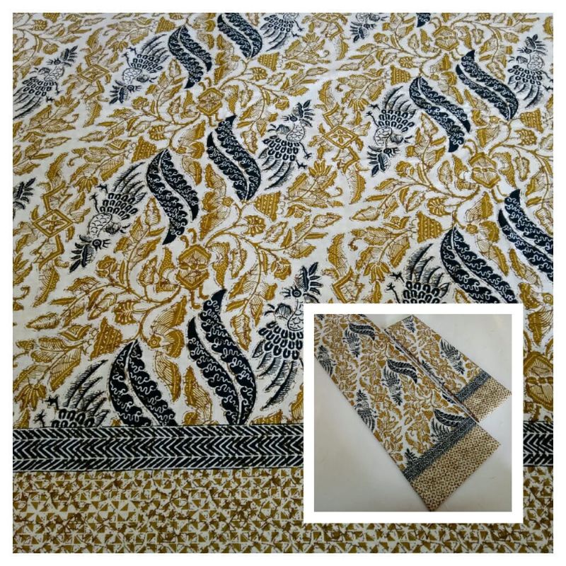 Kain Batik Potongan Jarik Batik Putihan Cemerlang
