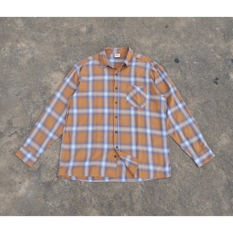 ‼️KEMEJA FLANNEL URBAN WHITE SECOND MURAH‼️
