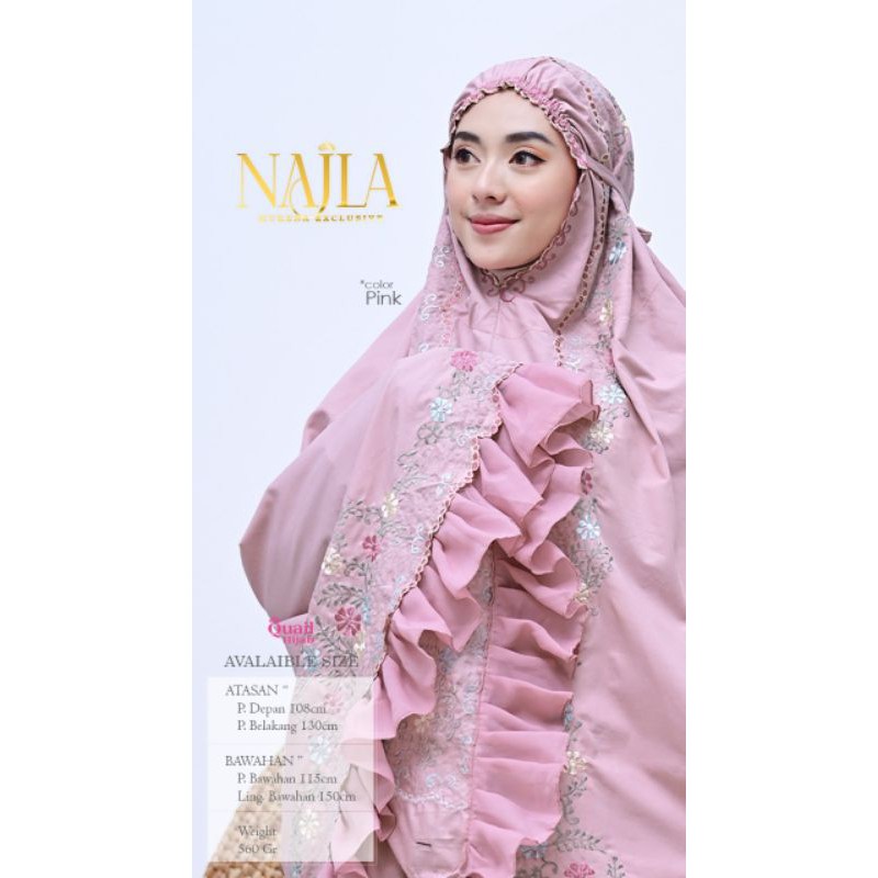 MUKENA NAJLA DEWASA QUAIL HIJAB INSTAN | ORIGINAL QUAIL HIJAB