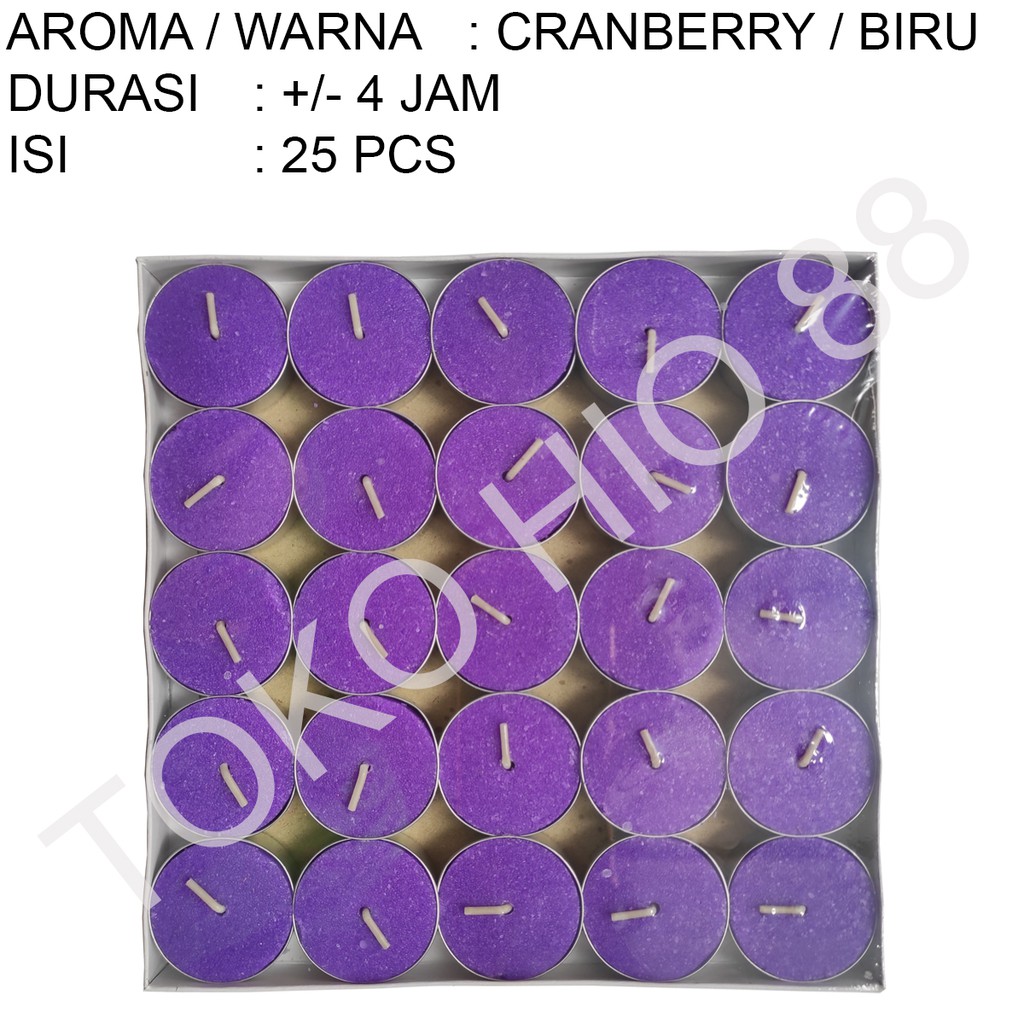 Lilin tablet Aroma Terapi Wangi Tealight Candle Aromaterapi 4 jam Harum Segar