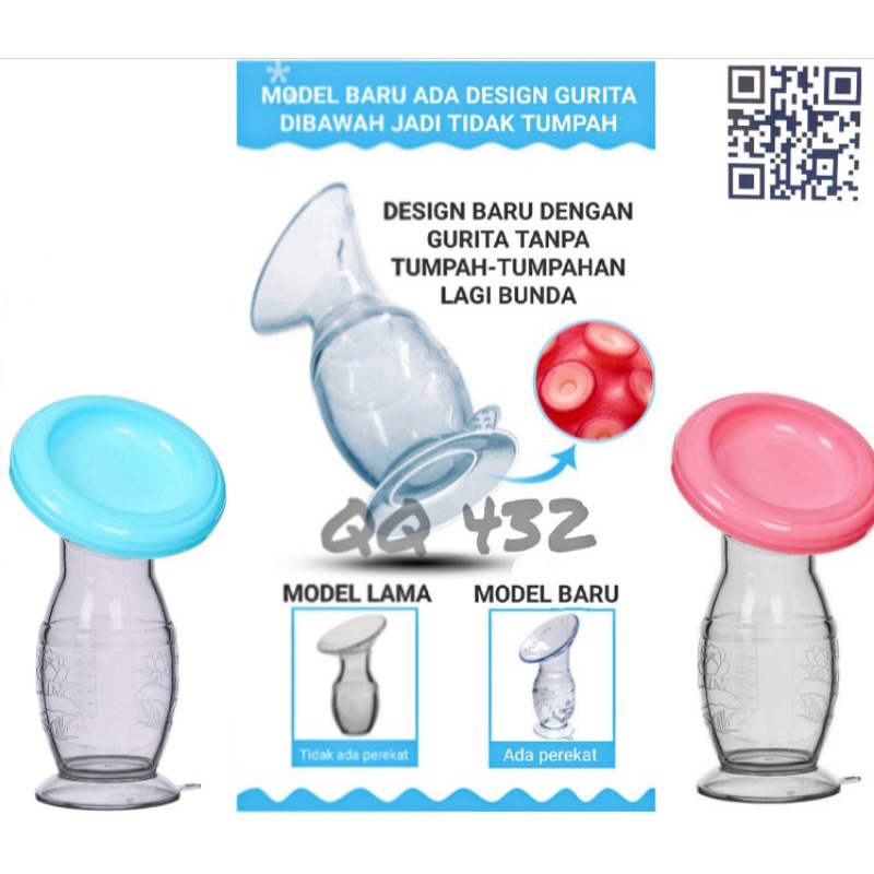 Breastpump silikon manual penampung asi perah silicone pompa asi milk saver wadah asi