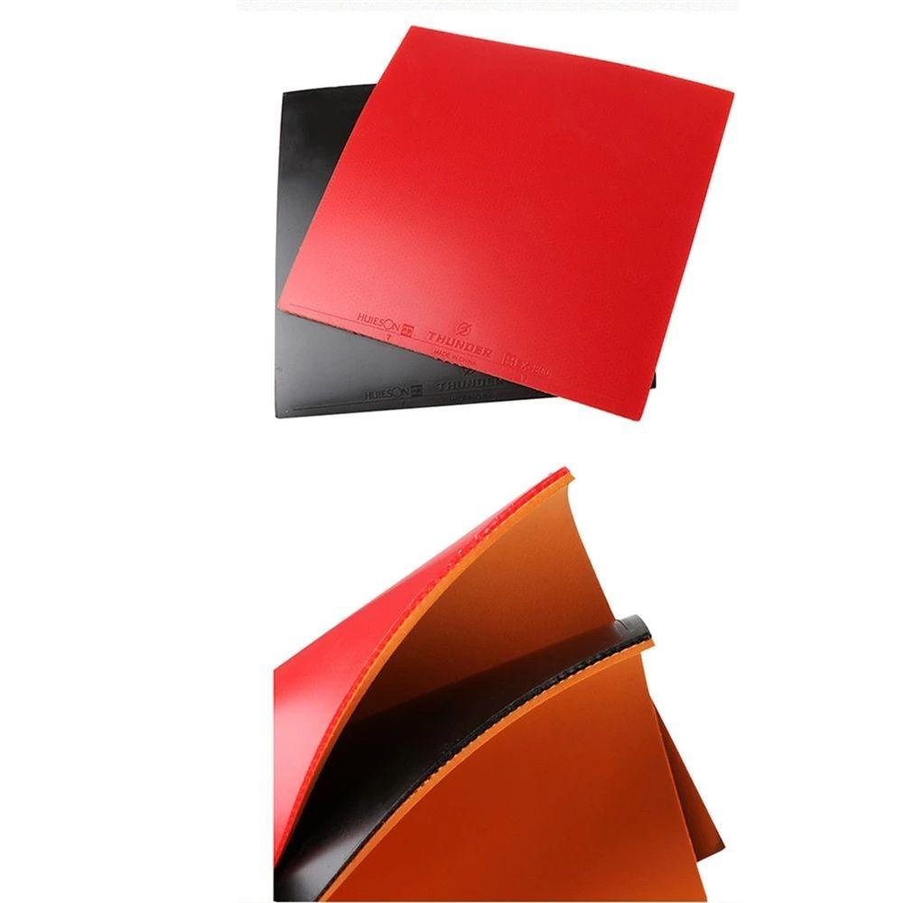 Lanfy Tenis Meja Karet Tenis Meja Aksesori Lentur Reverse Red Black Hard Sponge Tebal 2.2mm Table Tennis Cover