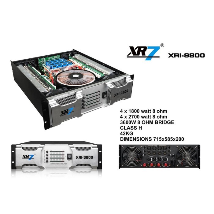 Power Amplifier XR7 XRI 9800 XRI-9800 XRI9800 Original