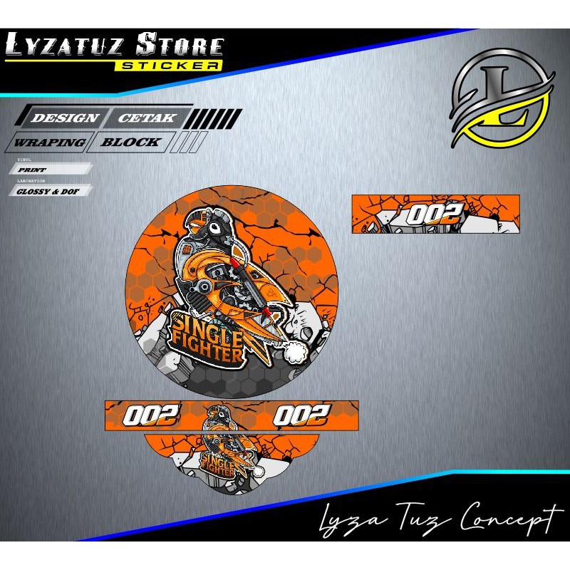 STIKER TEBOK LOVE BIRD DAN MURAI CUSTOM REQUEST