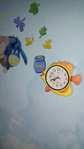 Jam Dinding Esa 433 Ikan Souvenir Diameter 23 Cm Best Seller