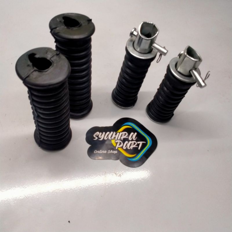 KARET STEP - FOOTSTEP - BARSTEP DEPAN BELAKANG RX KING COBRA/MODEL BULAT