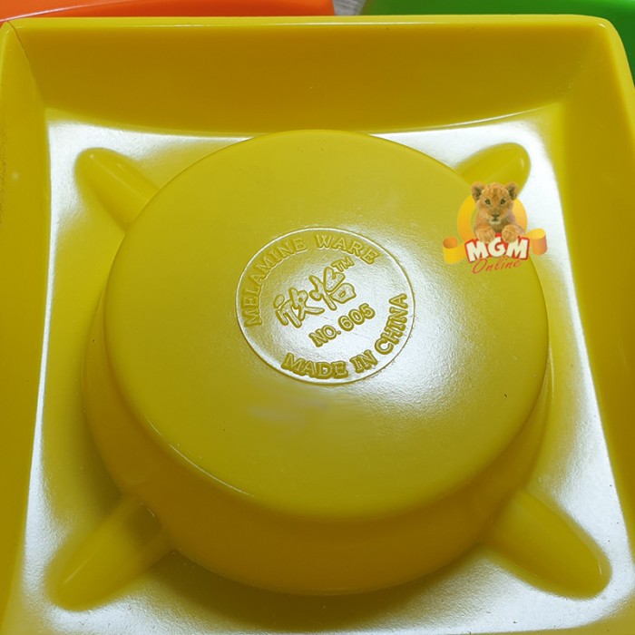 Asbak Melamine KOTAK ukuran 11.5CM Ashtray Asbak puntung - asbak segi4