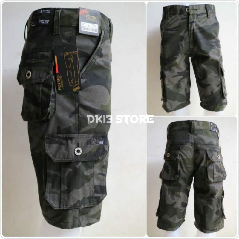 CELANA PENDEK CARGO DORENG/LORENG SIZE NORMAL 28-38