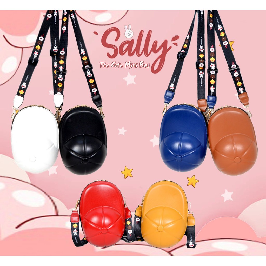 YBS IMPORT!!! Sally mini bag - tas mini wanita - motif bag topi 3055