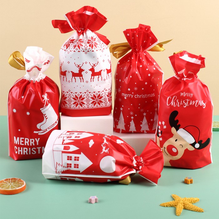 Kantong Permen Natal isi 50 Candy Bag Souvenir Gift Goodie Bag Murah GROSIR