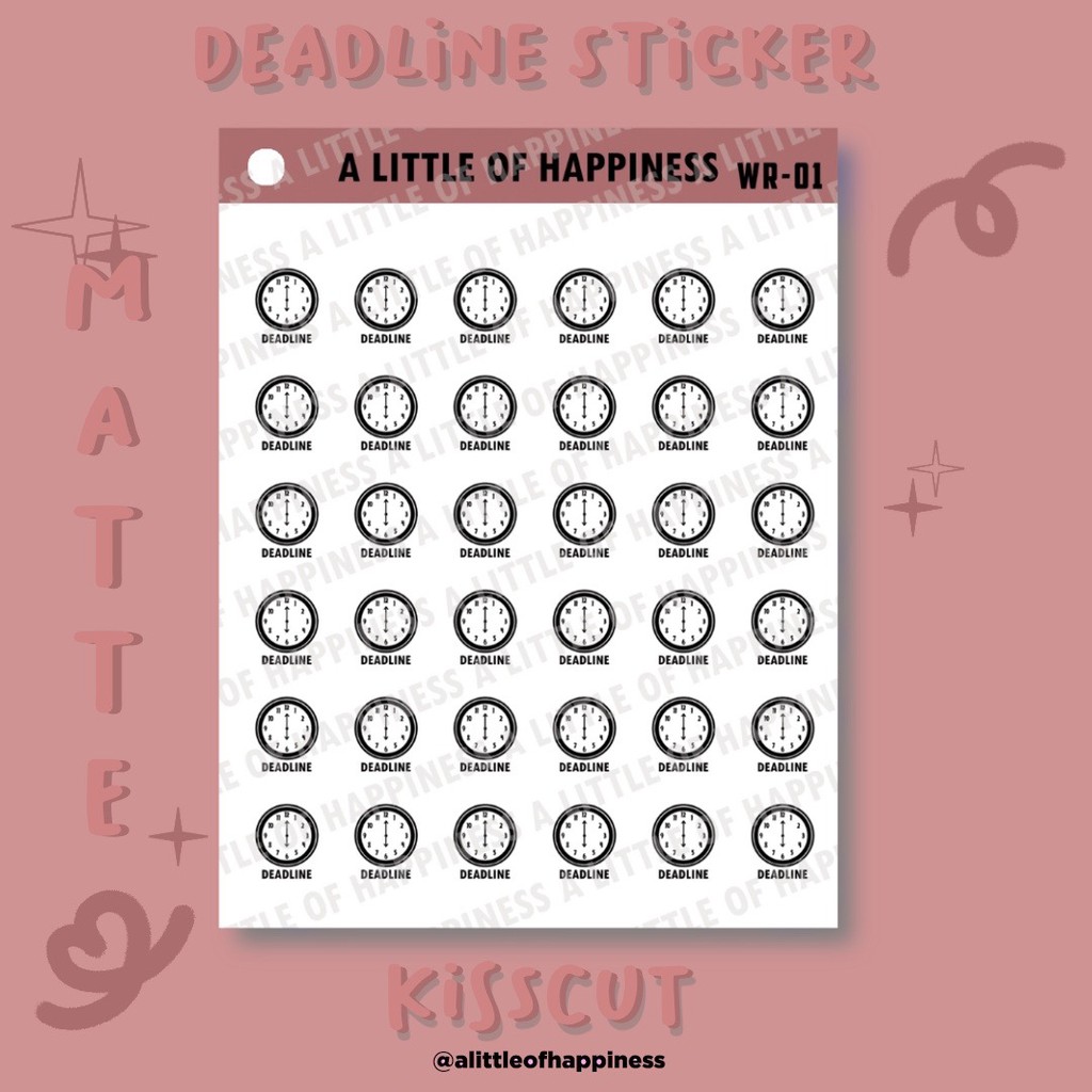 

WR-01 Deadline Sticker | Planner Deco Sticker