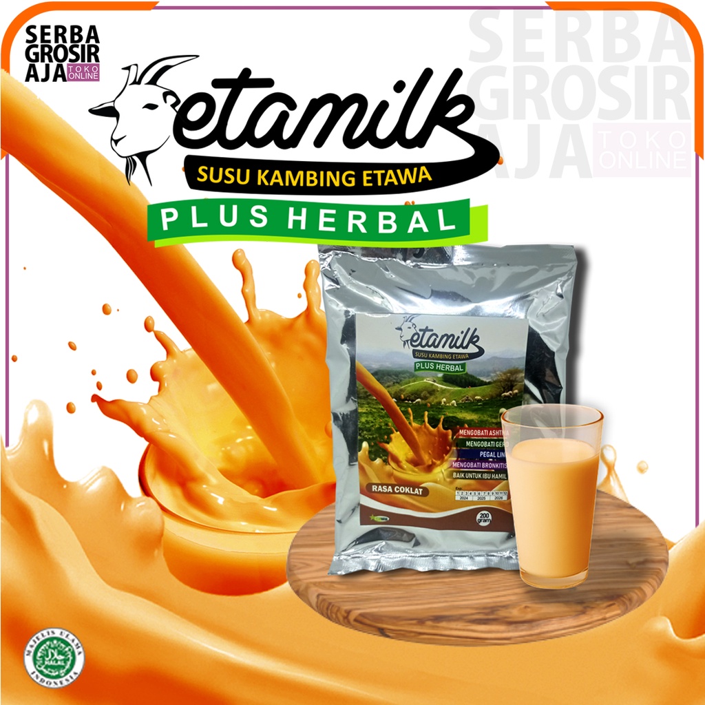 

Susu Kambing Etawa Rasa Cokelat Bubuk 200 gram dari Etamilk