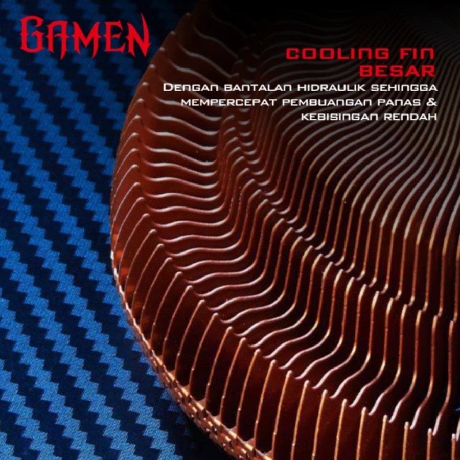 GAMEN CPU COOLER GCC100 COPPER PLATED BRONZE
