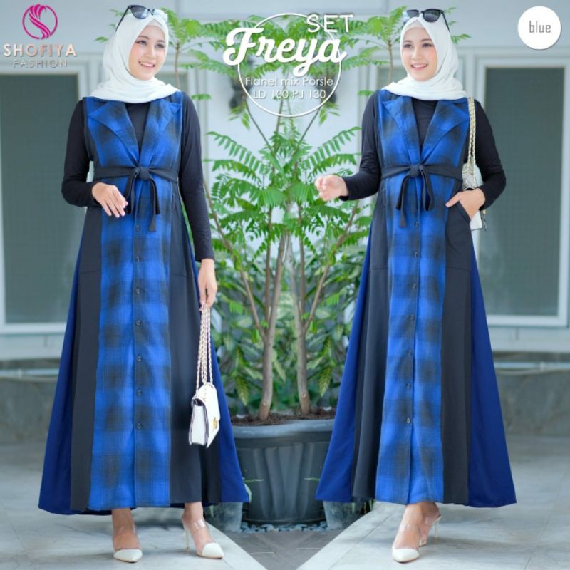 Freya Set By:Sofia/Gamis/Dress/Gamis Murah/Dress Muslim