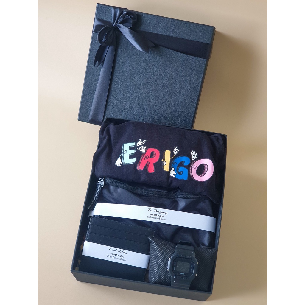 kado hampers cowok ultah hadiah kaos pria wisuda jam tangan cowo gift anniversary erigo FREE UCAPAN