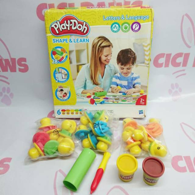 Cetakan playdoh huruf