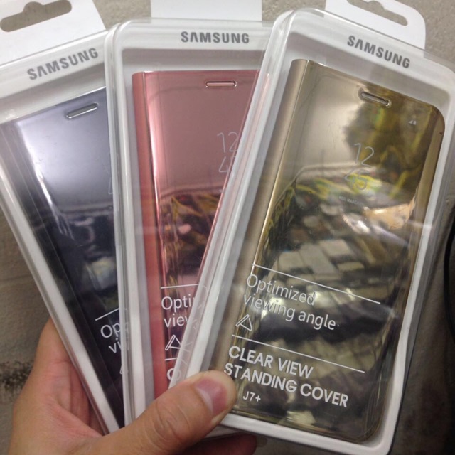 Flip Case Mirror Standing Samsung J7Pro J730 Flip cover Flip Wallet Miror Original Samsung J7 Pro
