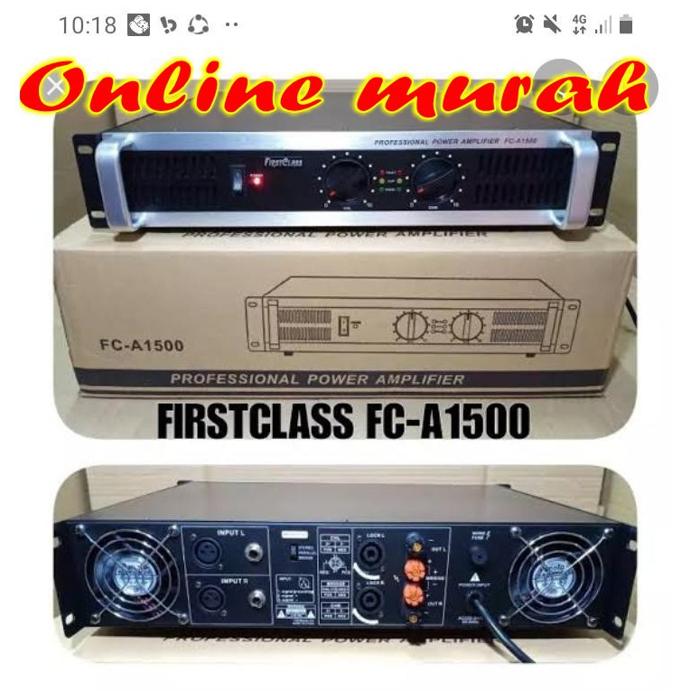 power amplifier FIRSTCLASS FC A1500 FC A1500 FCA1500 ORIGINAL
