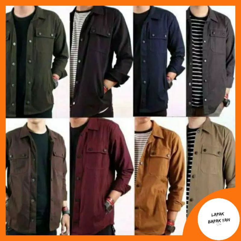 Trucker Kemeja Parka / Casual Jacket semi parka