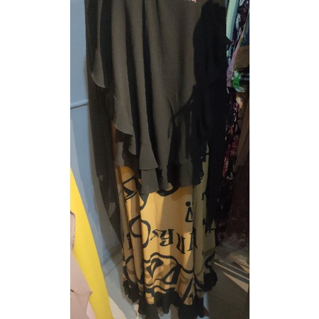 gamis set Khimar by yunia syar'i