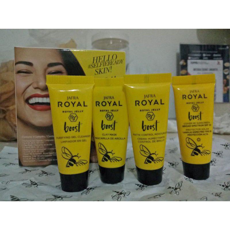 MINI TRAVEL SIZE JAFRA ROYAL BOOST YELLOW UNTUK KULIT NORMAL / OILY / KOMBINASI