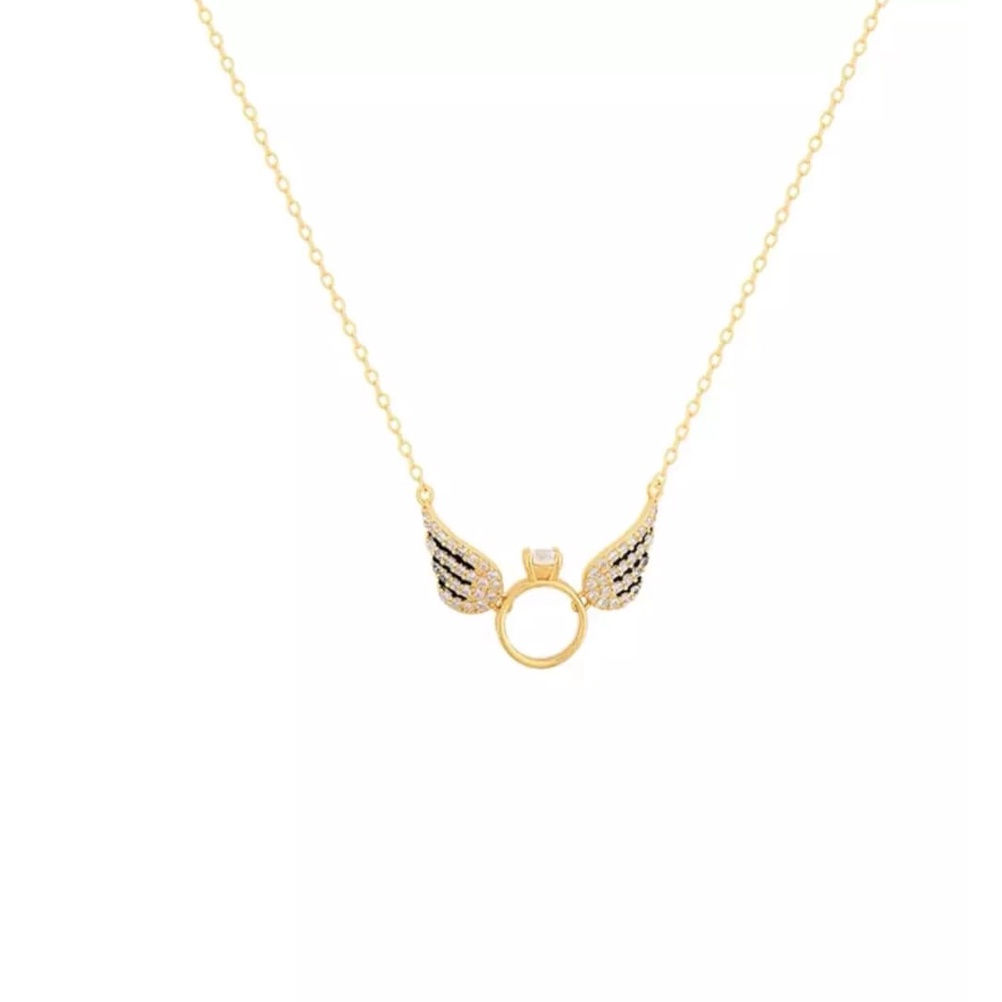 Kalung Titanium Premium Lapis Warna Emas 18K /Kalung wanita titanium anti karat Ala Korea Untuk Wanita Rantai Choker