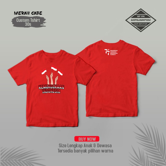 KAOS Kemerdekaan Republik Indonesia 77 GPDC - , Hitam