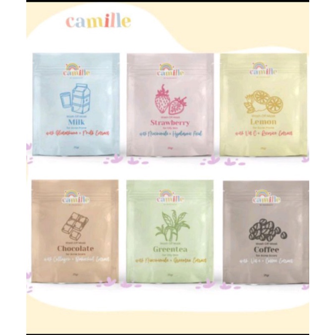 (READY) MASKER CAMILLE BEAUTY BPOM (MASKER ORGANIK)