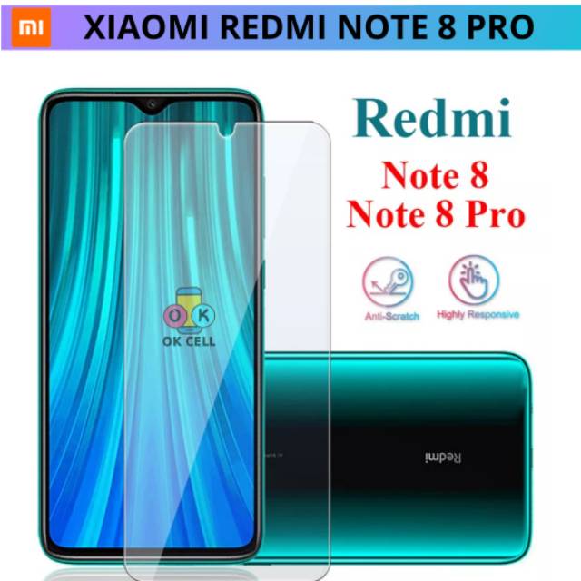 Tempered Glass HD Clear Xiaomi Redmi Note 8 Pro - TG Anti Gores Bening Redmi Note 8Pro Full Layar