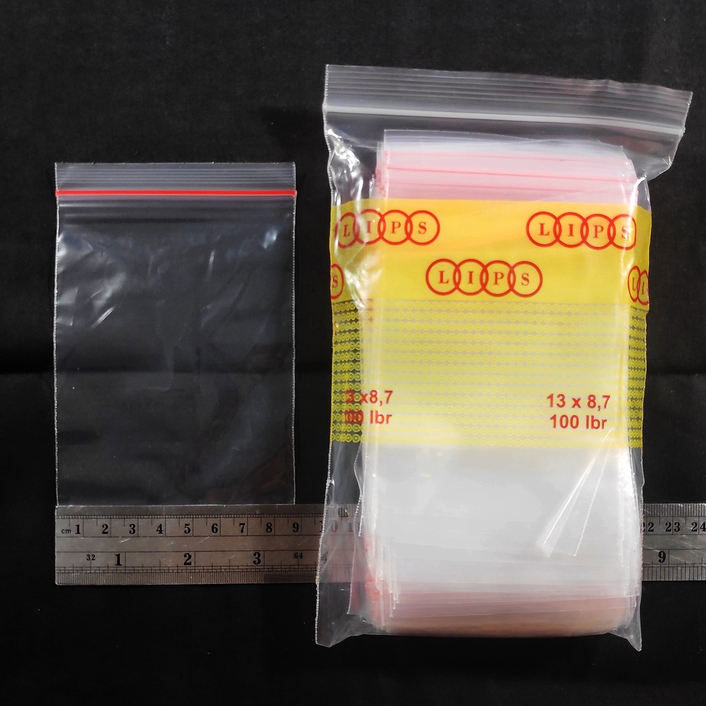 Plastik Klip uk 8,7x13 cm (isi 1000 lbr), plastik obat, plastik zipper