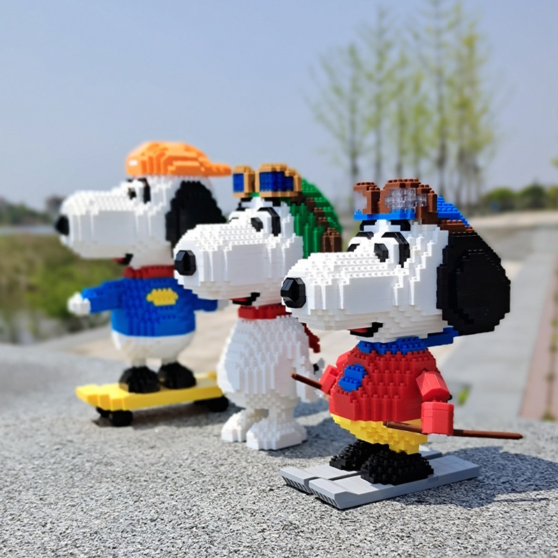 [COD] Snoopy building blocks Mainan Rakitan manual