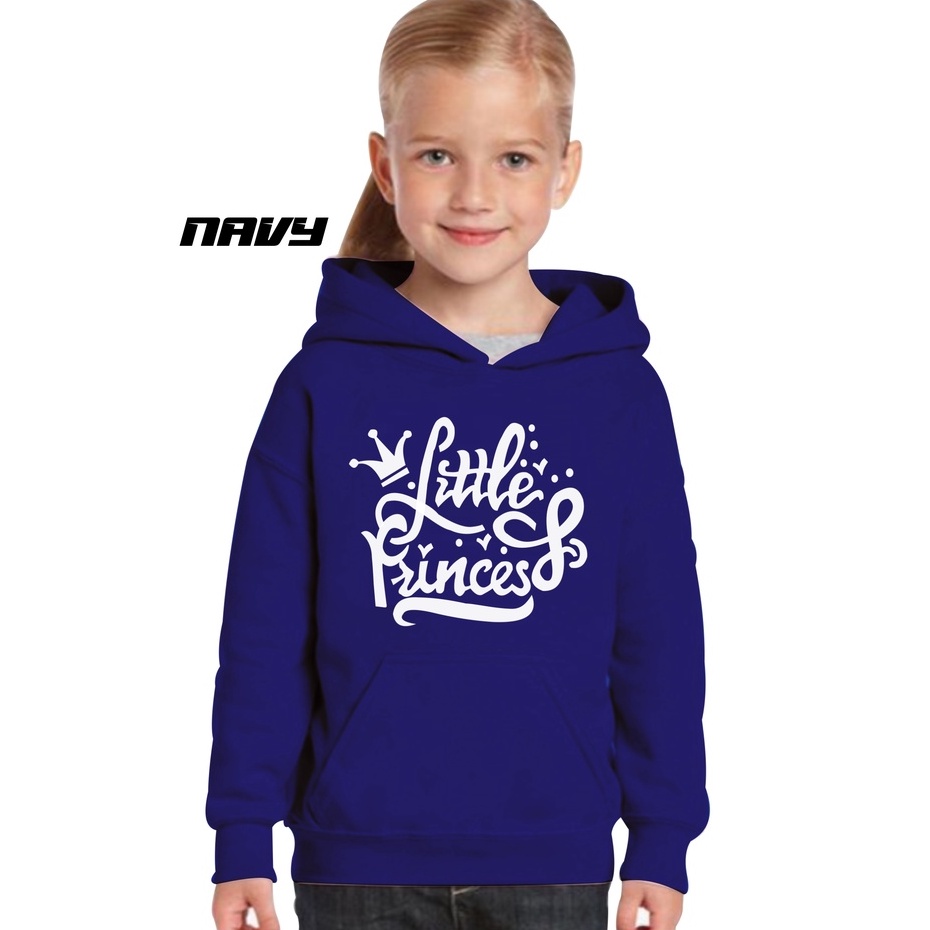 JAKET ANAK PEREMPUAN SWEATER HOODIE SABLON PRINCES KEKINIAN TERBARU BAHAN FLEECE USIA 2TAHUN SAMPAI 12TAHUN