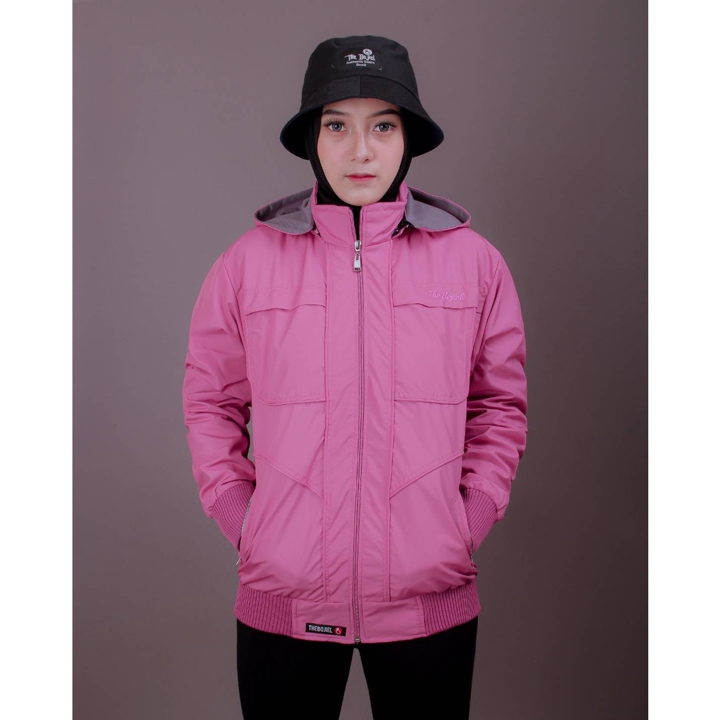 JAKET WANITA MUSIM HUJAN JAKET PARASUT CEWE OUTDOOR WATERPROOF TEBAL HANGAT PREMIUM