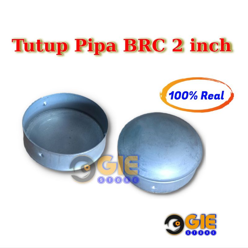 Tutup Dop Pipa Pagar BRC 2 inch ornamen aksesoris pagar besi