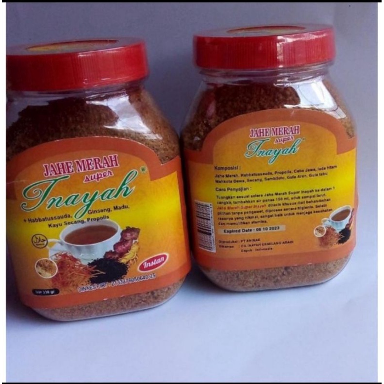 

Jahe Merah Toples Inayah