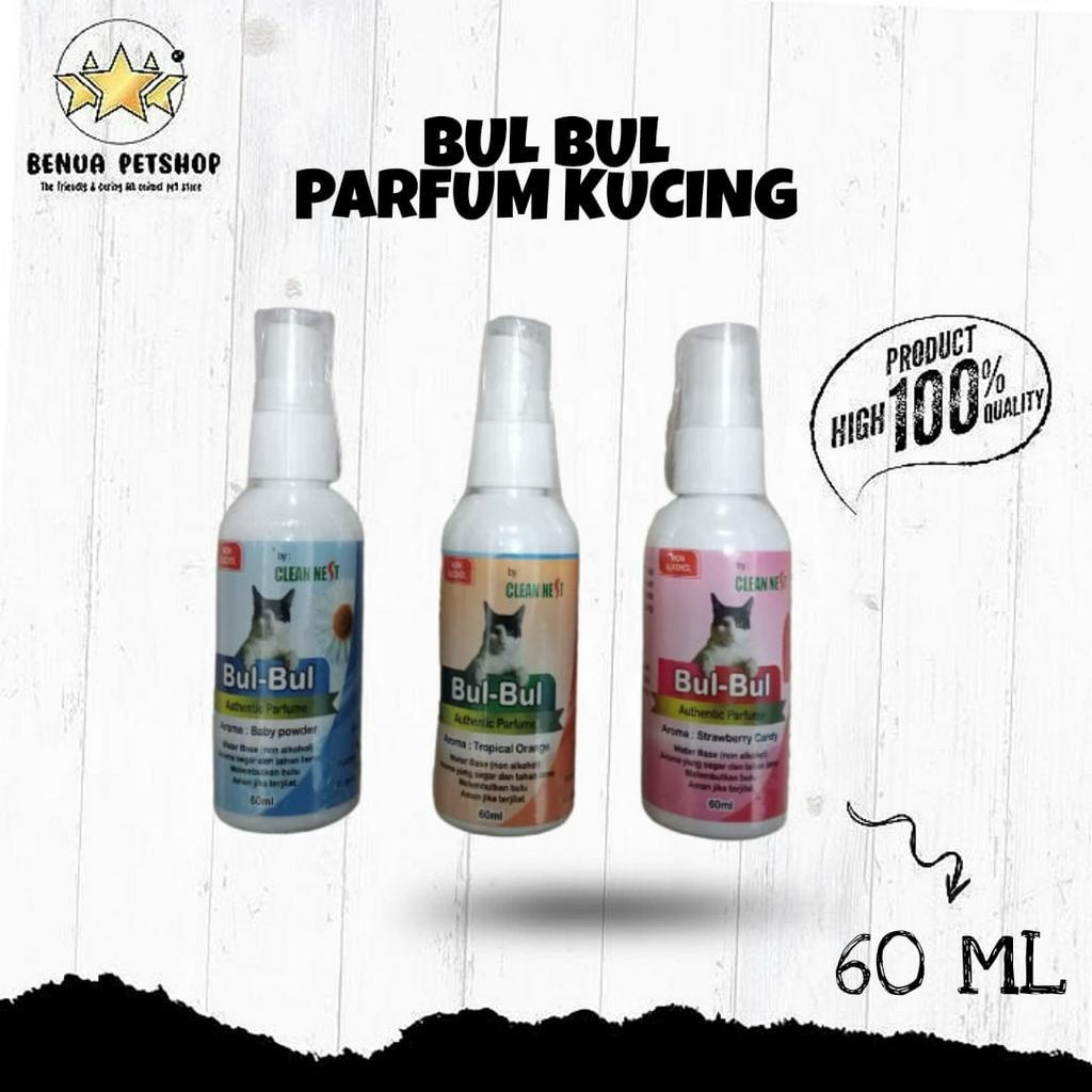 BUL BUL PARFUM KUCING WANGI TAHAN LAMA  ALL VARIAN - 60 ML