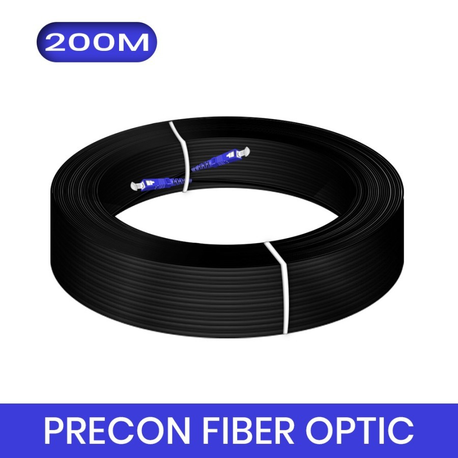 Cable precon Ftth Fiber optic Dropcore NYK 200m Sc Upc to Sc-Upc 1 core - Kabel Ftth 200 meter