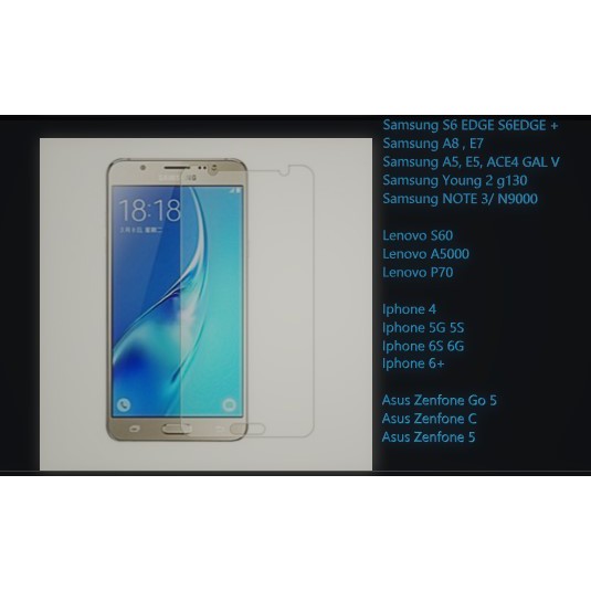 Tempered Glass / Anti Gores Samsung S6 Edge plus S6EDGE+ S6EDGE +