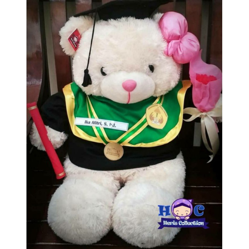 Boneka Wisuda Krem Jumbo