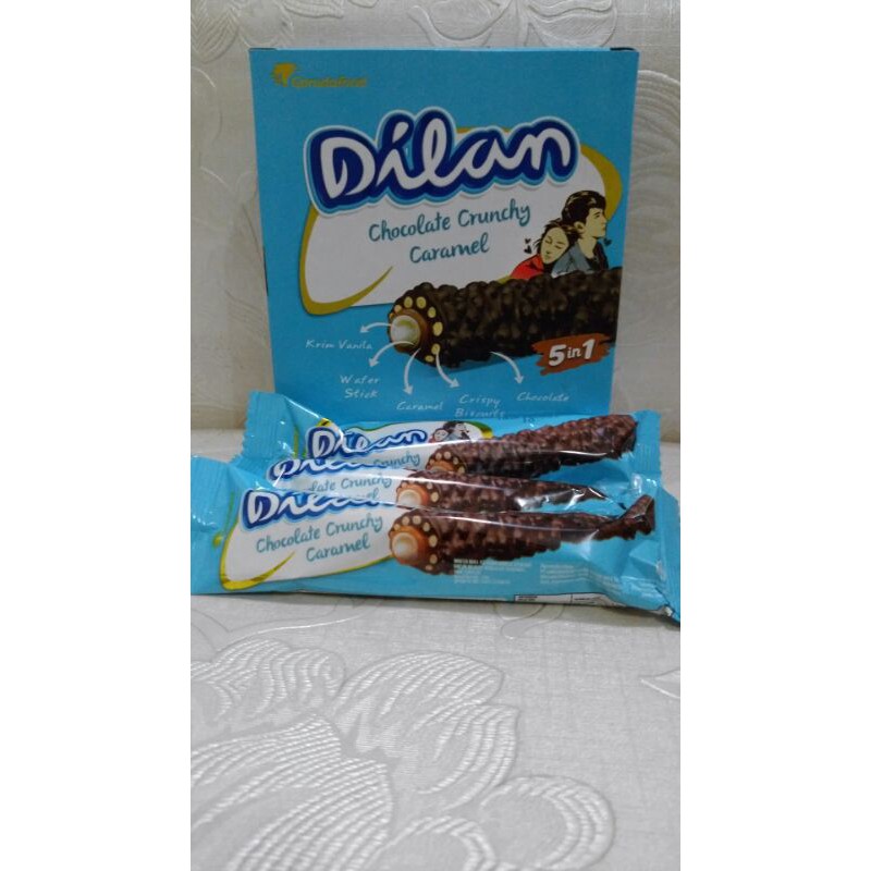 

DILAN CHOCOLATE CRUNCHY CARAMEL by GARUDAFOOD 12 PCS × 24 GRAM