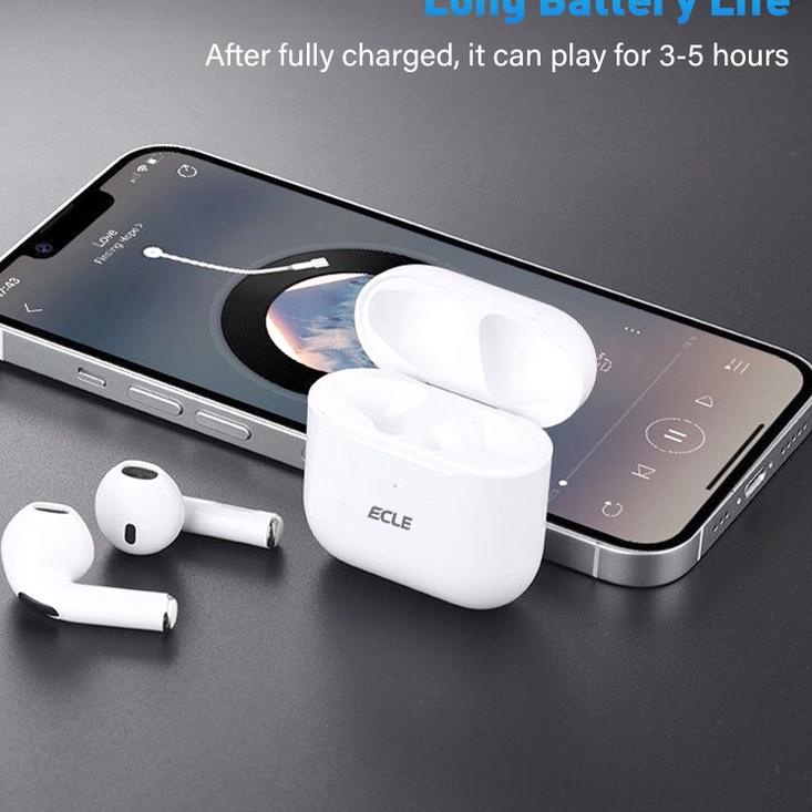 Bagus Dipakai.. (NEW) ECLE Earbuds TWS Earphone Bluetooth Headset Smart Noise Reduction