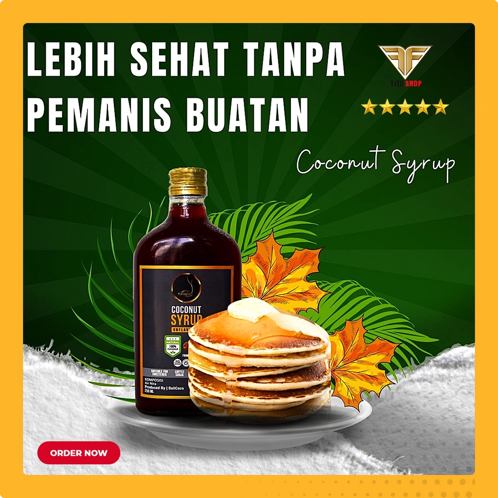 

Coconut Syrup Syirup kelapa Asli Perasa minuman Manis sehat tanpa pengawet Vegan Murah